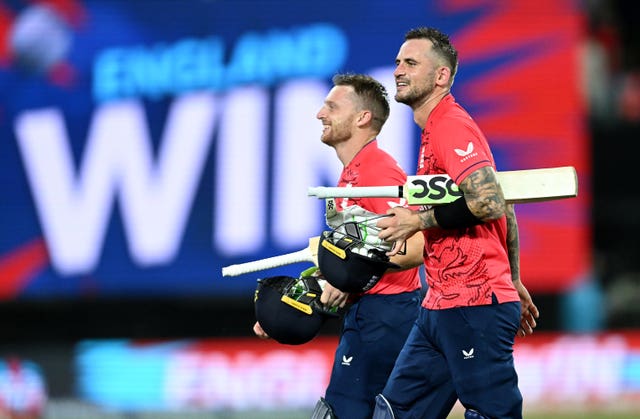 Jos Buttler (left) and Alex Hales hit England to victory