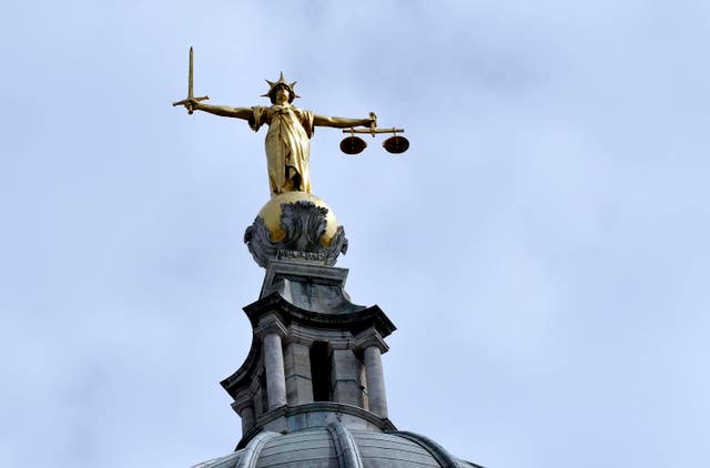 The statue of Lady Justice (Nick Ansell/PA)