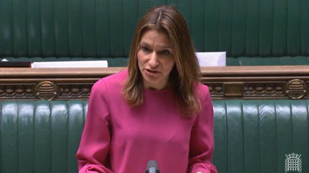 Culture Secretary Lucy Frazer making a statement to MPs in the House of Commons