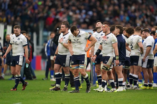 Scotland players in Rome last year