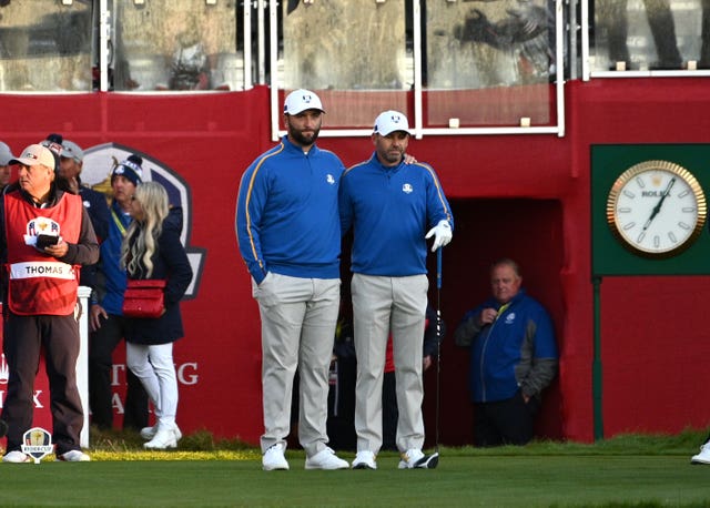 Jon Rahm and Sergio Garcia at the 2021 Ryder Cup