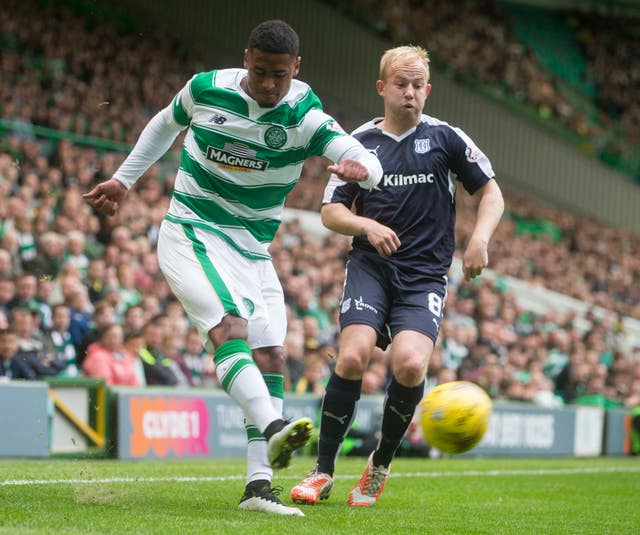 Saidy Janko, left, used to play for Celtic 