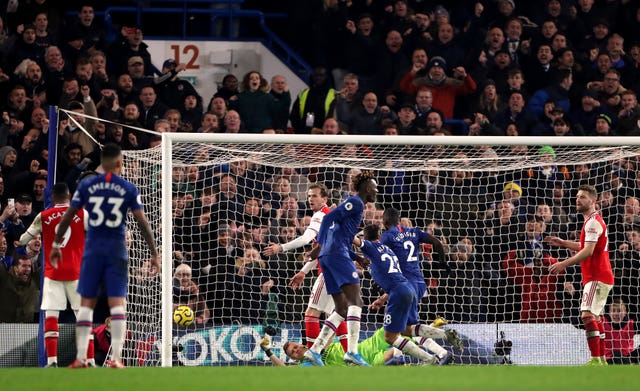 Cesar Azpilicueta's late strike put Chelsea ahead 