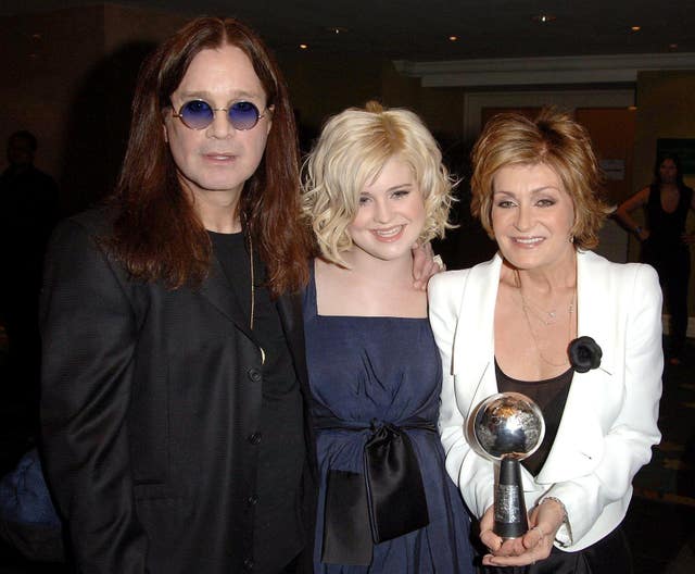 Ozzy, Kelly and Sharon Osbourne collect the 2006 Silver Clef Award at the Nordoff Robbins Silver Clef Awards, at the Hilton Hotel, central London