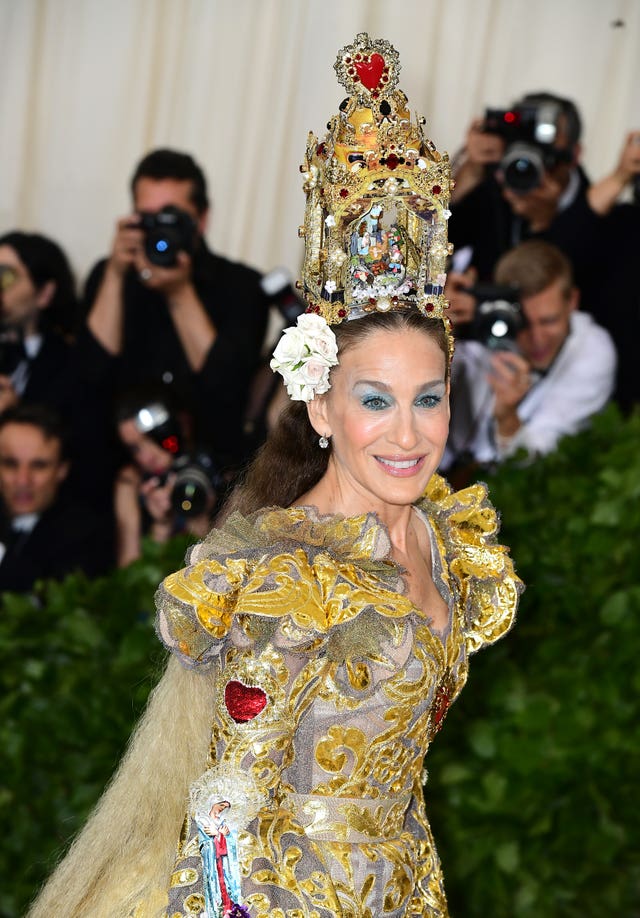 Sarah Jessica Parker attending the Met Gala in New York (Ian West/PA Wire)