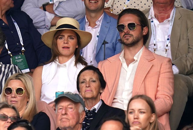 Emma Watson and Alex Watson at Wimbledon