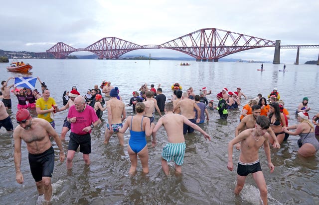 New Year’s Day dip