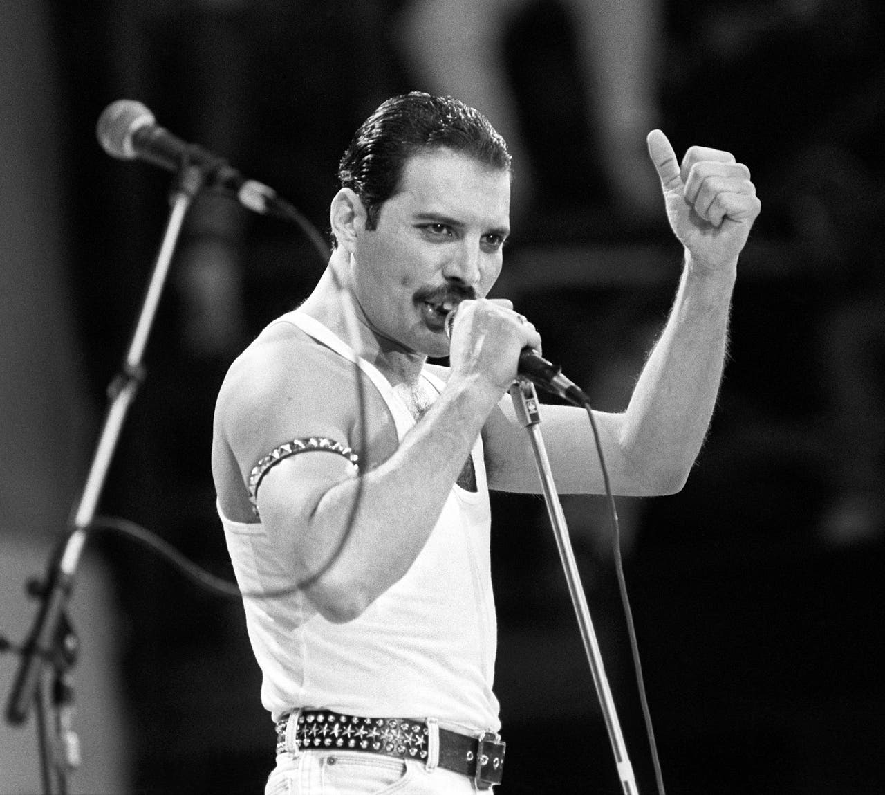 The singing in Freddie Mercury biopic so good it ‘fooled my kids’ – May ...