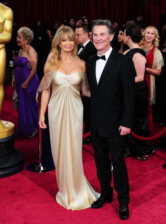 Goldie Hawn and Kurt Russell arriving at the 86th Academy Awards held at the Dolby Theatre in Hollywood, Los Angeles, CA, USA, March 2, 2014