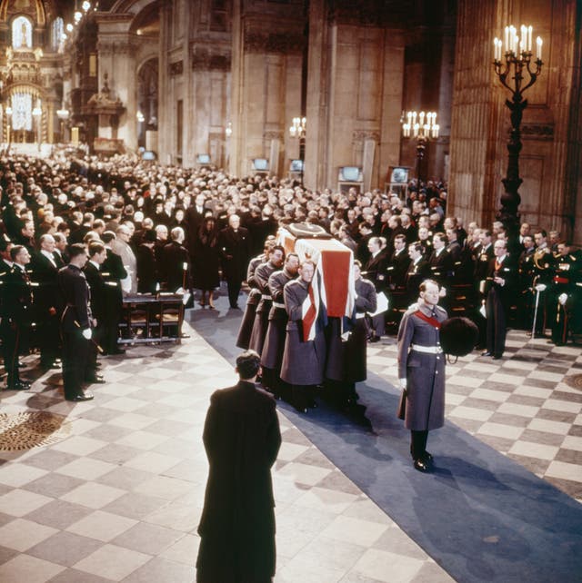 Politics – State Funeral of Sir Winston Churchill – St Paul’s Cathedral, London