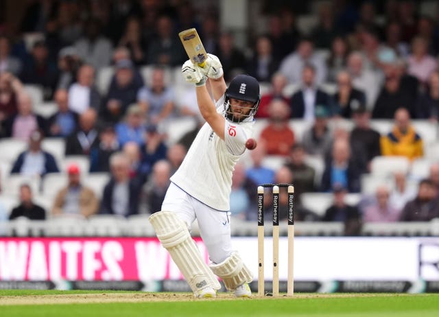 Ben Duckett drives the ball