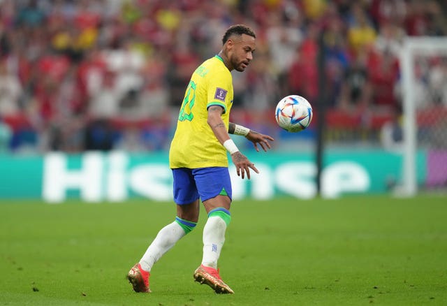 Neymar in action for Brazil (Nick Potts/PA).