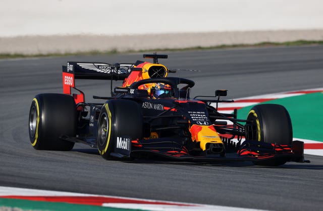 Alex Albon in action for Red Bull during pre-season testing (David Davies/PA)