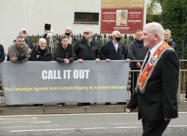 A Call It Out banner in Easterhouse
