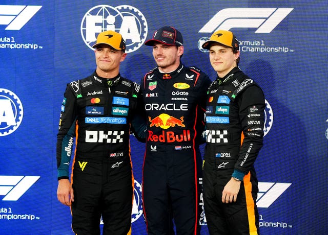The top three after qualifying