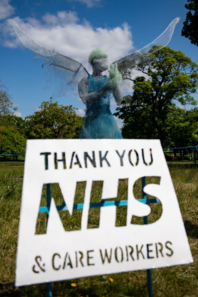 NHS worker sculpture