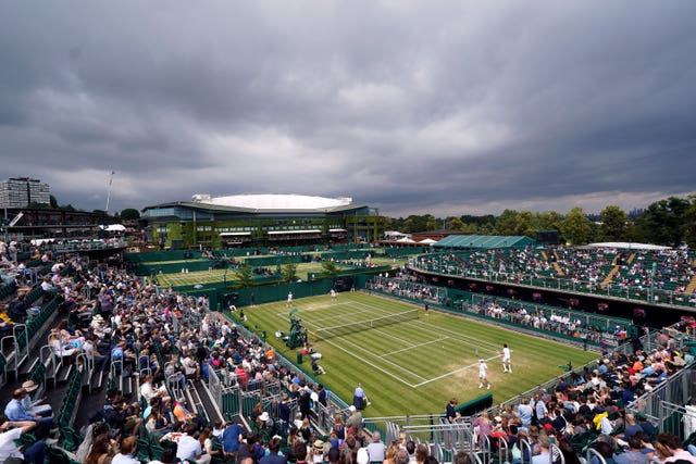 A general view across the grounds at Wimbledon