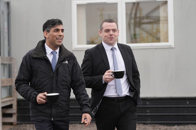 Rishi Sunak and Douglas Ross