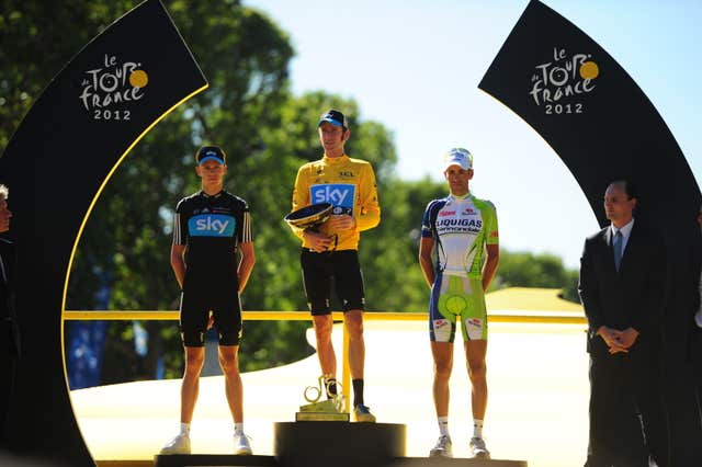 Froome came second as Bradley Wiggins became the first British rider to win the Tour de France in 2012