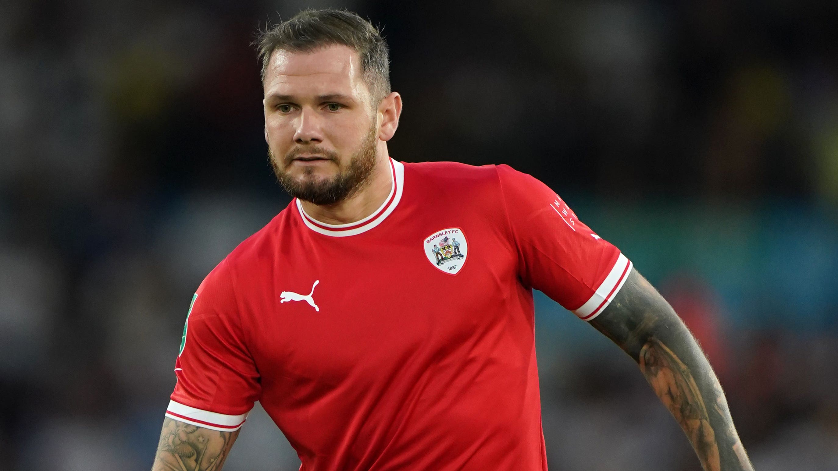 James Norwood scored the opening goal in Barnsley’s win over Cheltenham (Tim Goode/PA)