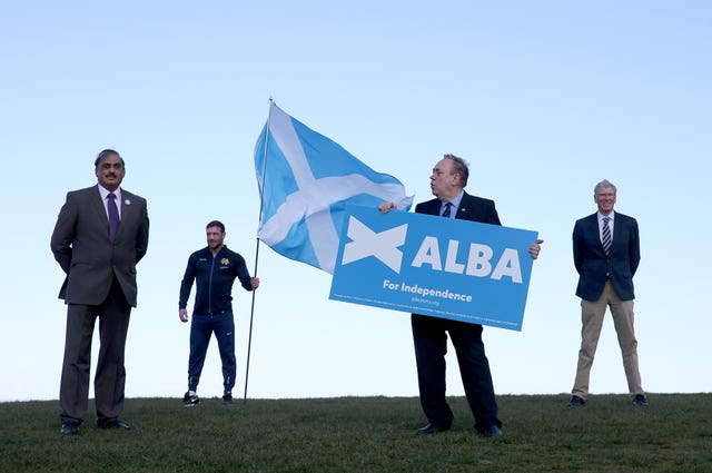 Alex Salmond launching the Alba Party