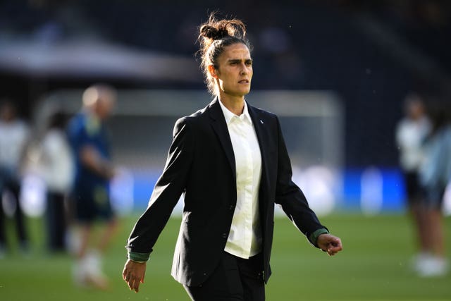 Spain head coach Montse Tome before the UEFA Women’s Euro 2025 Group B match against Italy