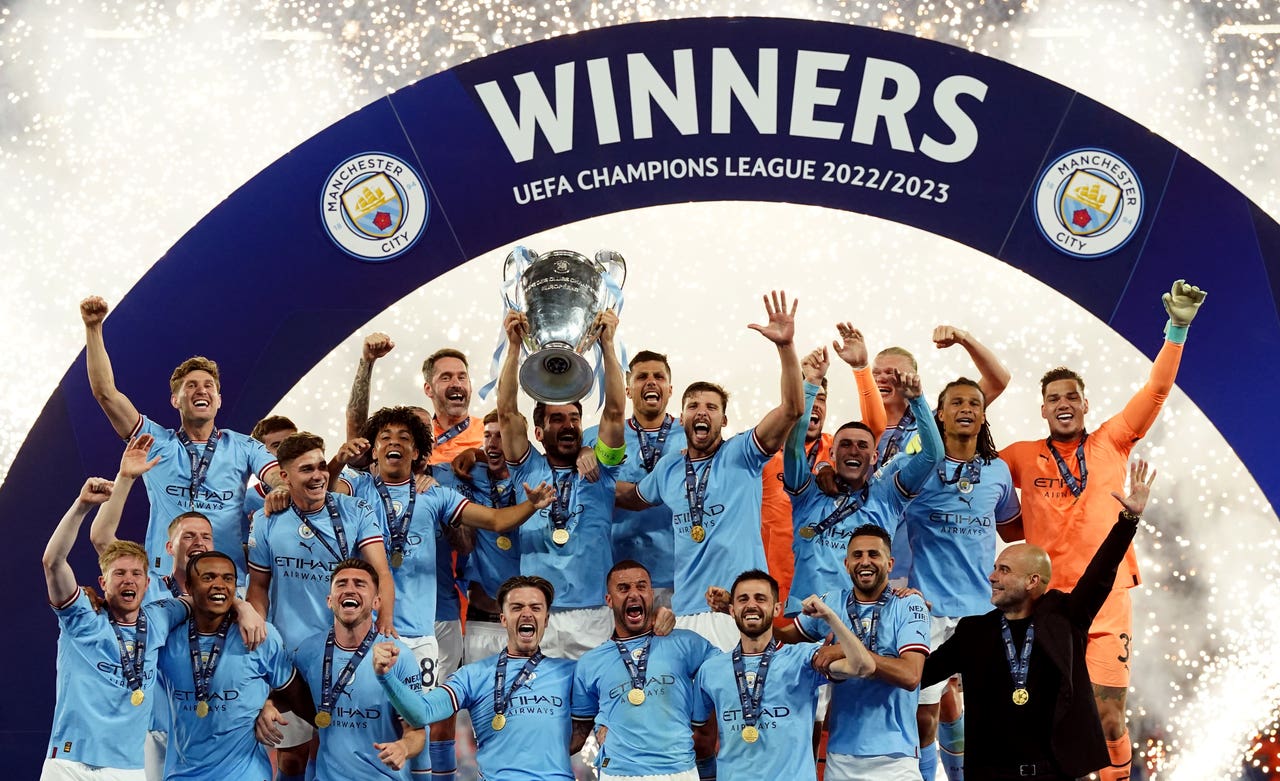 Manchester City’s Champions League celebrations in pictures | Chard ...