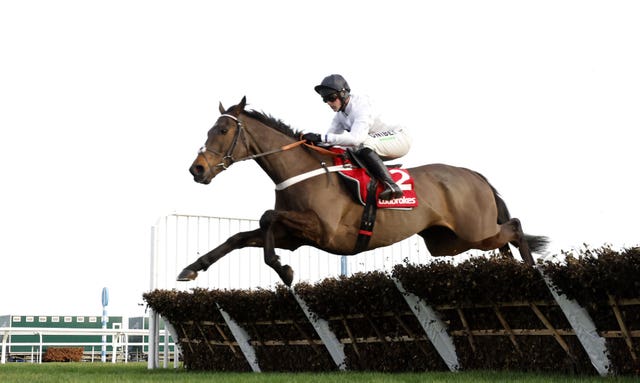 Constitution Hill flying over the last