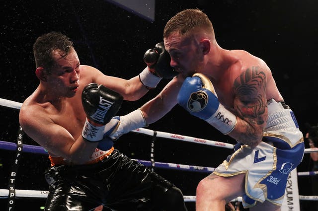 Frampton outpointed Nonito Donaire in April (Brian Lawless/PA).