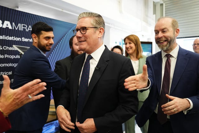 Sir Keir Starmer visit to Horiba Mira