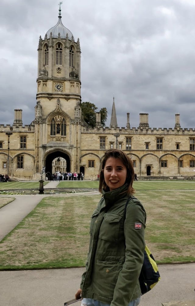 Handout photo of Marta Elena Vento in front of a building