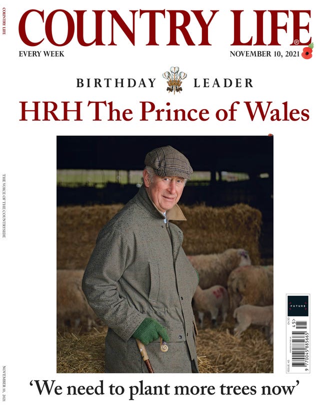 The Prince of Wales on the cover of Country Life