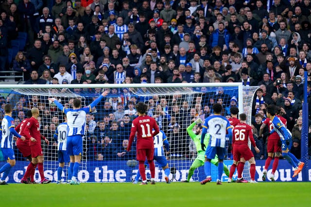 Brighton and Hove Albion v Liverpool – Emirates FA Cup – Fourth Round – AMEX Stadium