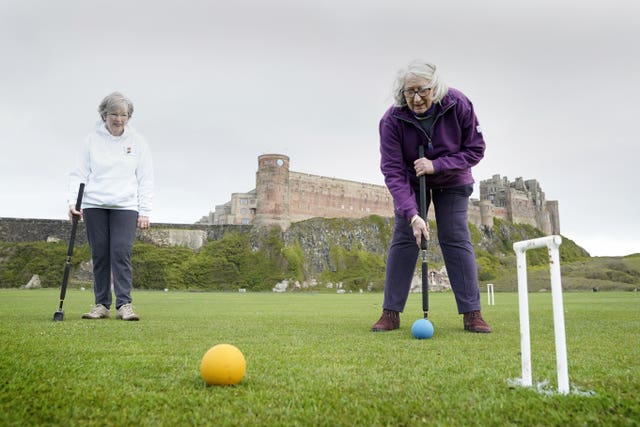 Croquet at Bamburgh Castle 