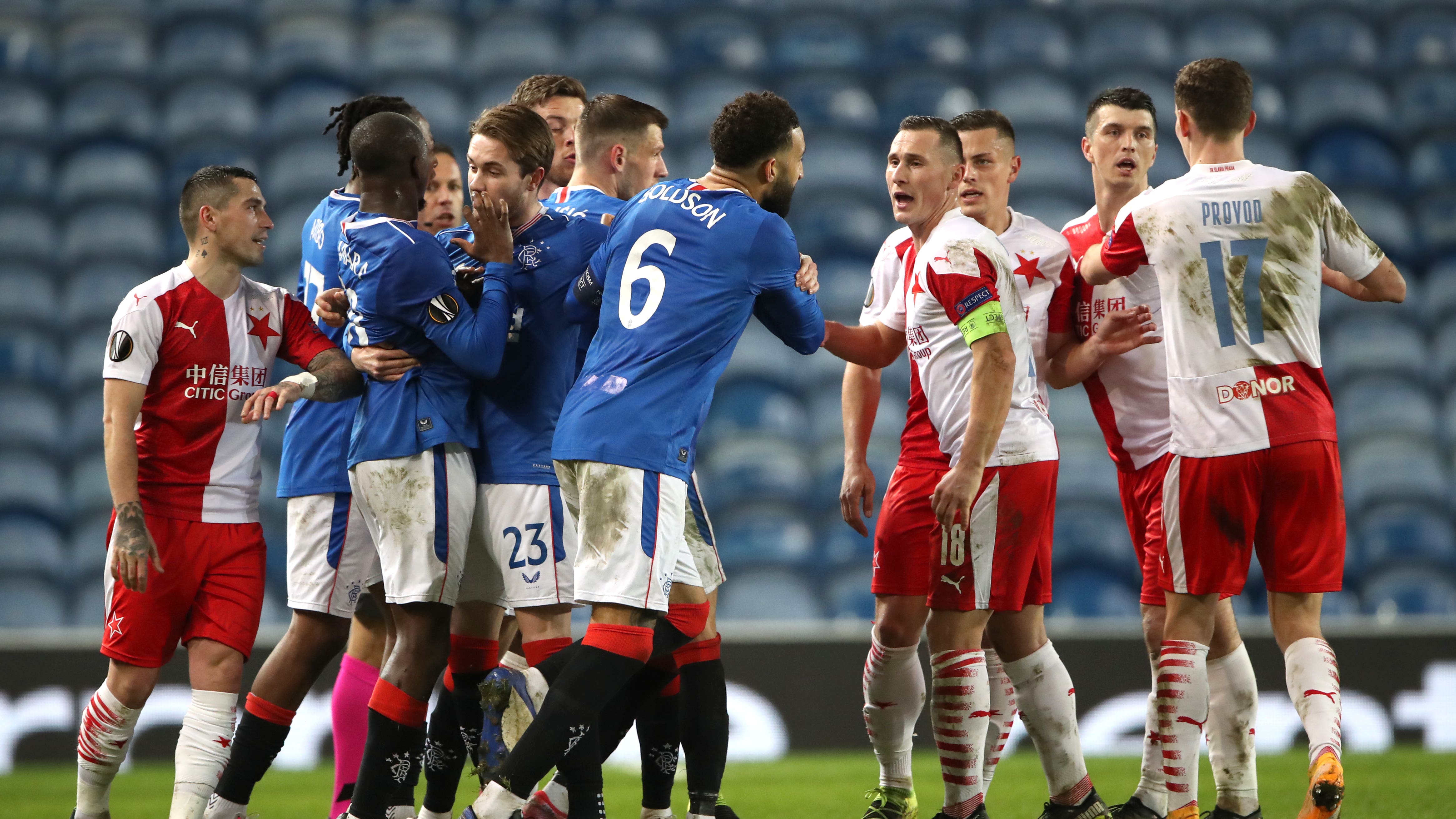 Rangers’ Europa League dream ended by defeat to Slavia Prague BT Sport