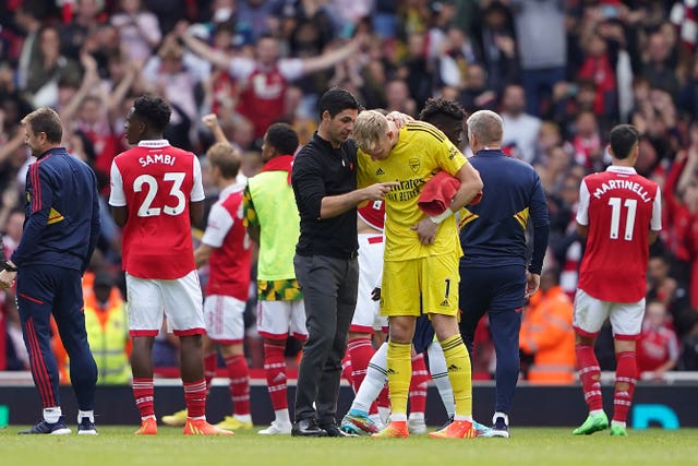 Aaron Ramsdale says Arsenal have a fire burning inside