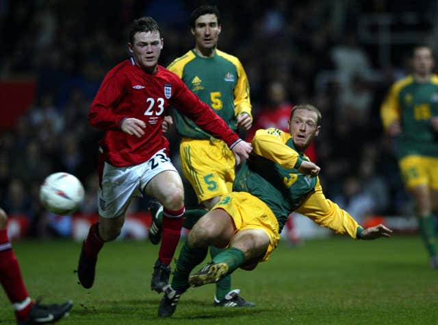 Rooney made his England debut as a fresh-faced 17-year-old in a 2003 friendly against Australia.