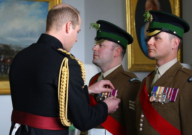 Irish Guards St Patrick’s Day parade