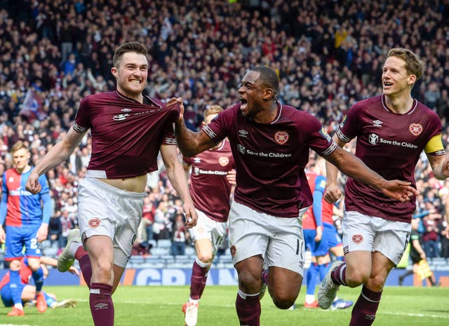 Hearts will face the Hoops in the final after overcoming <a href=
