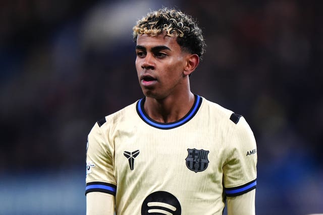 Lamine Yamal in action for Barcelona