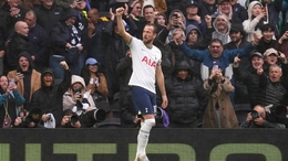 Harry Kane celebrates scoring in Tottenham’s 1-0 win over Crystal Palace (John Walton/PA)
