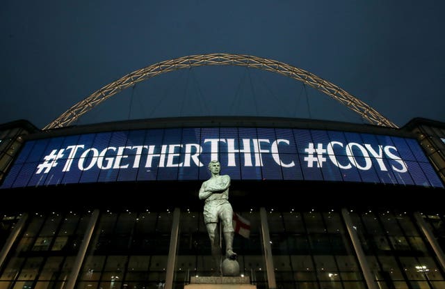 Tottenham have been playing their home matches at Wembley (John Walton/PA). 