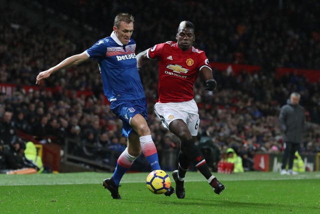 Paul Pogba, right, and fellow Manchester United academy product Darren Fletcher