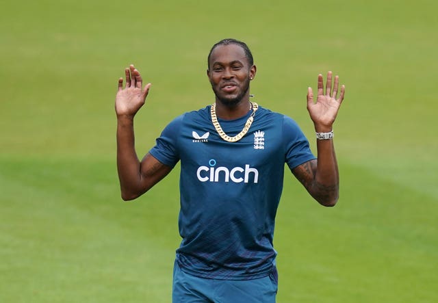 Jofra Archer has been unavailable for England's World Cup campaign (John Walton/PA)