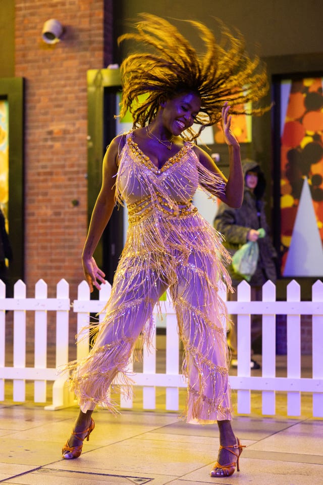Oti Mabuse performs at Printworks in Manchester