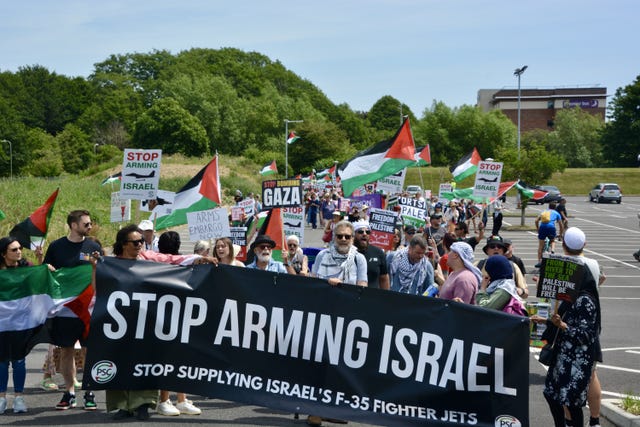 Palestine Solidarity Campaign protest