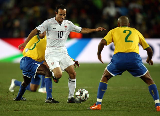 Donovan in action for the US at the 2009 Confederations Cup in South Africa
