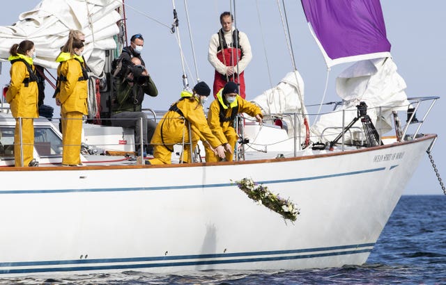 Sailors in Philip tribute