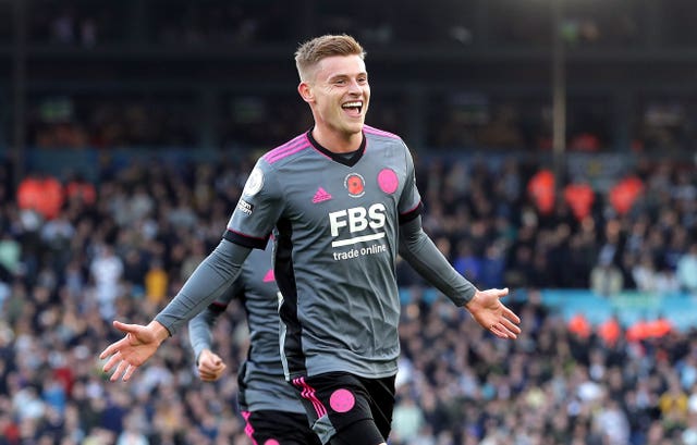 Harvey Barnes opened the scoring for Leicester (Richard Sellers/PA)