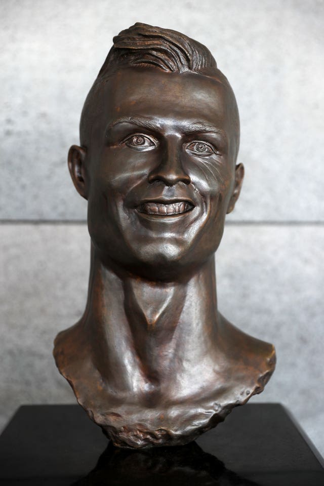 The Cristiano Ronaldo statue in Madeira
